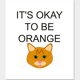 It's okay to be orange Posters and Art